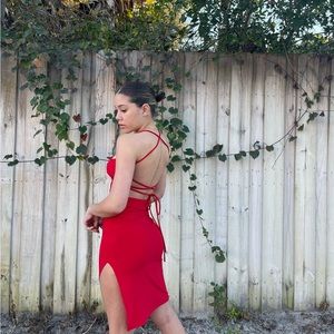 Red dress